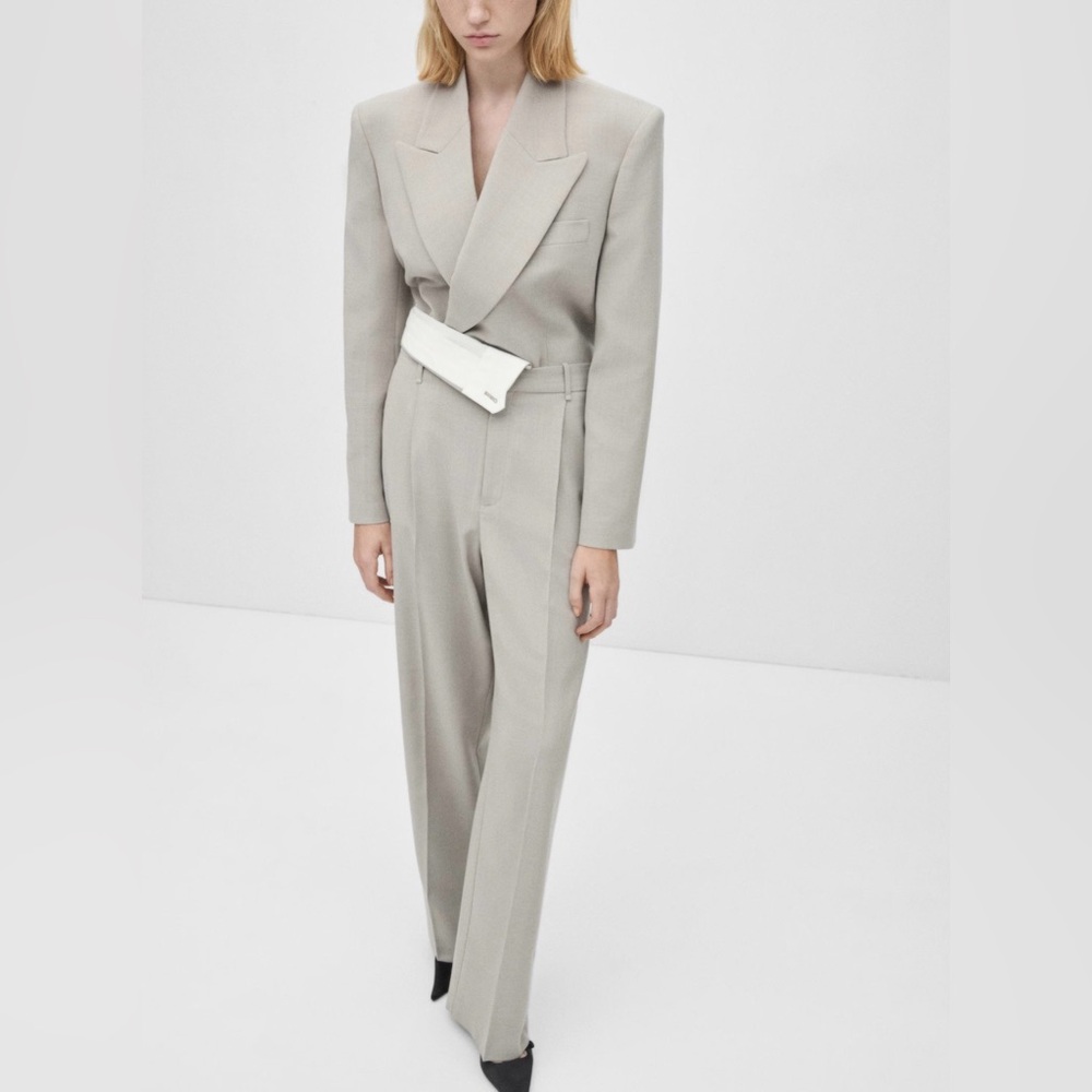 Mango STRAIGHT-FIT SUIT PANTS